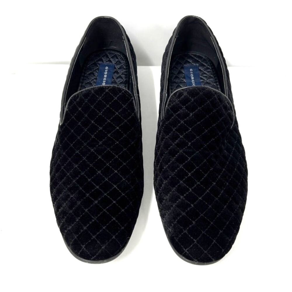 Giorgio Brutini Men's Chatwal Quilted Velvet Slip-On Loafers Shoes